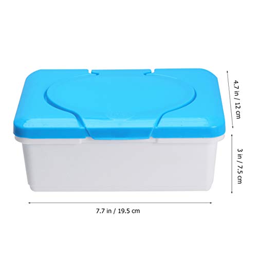 Healifty 2-delige doekjesdispenser, navulbare houder voor vochtige doeken, stofdicht, desktop-servettenetui… - Afbeelding 8