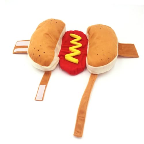 Disfraz creativo para perro y gato talla M naranja miniatura 3