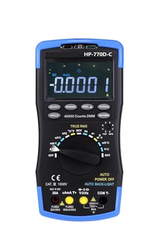 Multimètre numérique HP-770D-C à 40 000 points pour condensateur