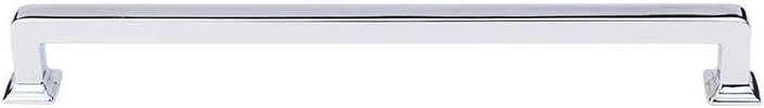 Top_Knobs Ascendra Pull Color Polished Chrome 12" Length Transcend Coll Contemporary Transitional Bar Handle Decorative Kitchen Bath Cabinet Hardware Dresser Bathroom Metal Handle Interior Home