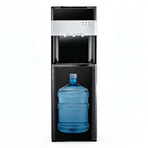 CUTANGELAR Dispensador para Salón, Carga Inferior Agua Caliente/Fría con 3 Opciones Temperatura (Caliente/Ambiente/Fría), Calentamiento Rápido 8l/H, Seguro Infantil, Sin Levantamiento