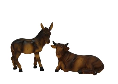 ZICOM Krippenfiguren Krippenzubehör Miniaturzubehör Miniatur Ochse...