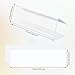 30pcs Clear Shelf Label Holder, Bookshelf Clips for Labeling with 30 Label Inserts Bookshelf Tags Clip Shelves Library Shelf Markers Holder for Home Office Wardrobe
