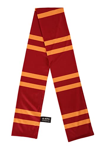 Harry Potter Printed Gryffindor Scarf - Polyester Jersey Knit with Stripes2