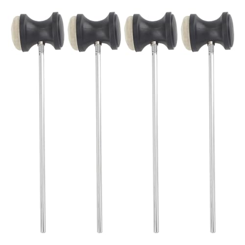 Repuestos para pedal de bombo 4 piezas con cabeza de fieltro miniatura 1