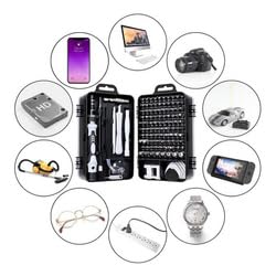 Conjunto de Chaves de Fenda de Precisão 115 em1 Com Kit Reparo para Computador, Celular, Laptop, PC,