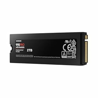 SAMSUNG - 990 PRO - Interno SSD - 2 TB - Con dissipatore di calore - PCIe 4.0 - NVMe 2.0 - M2 2280 - Fino a 7450 MB/s (MZ-V9P2T0GW)