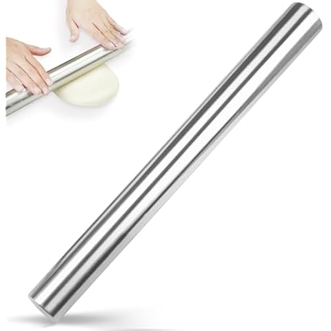 SHIKORI 16-Inch Stainless Steel Rolling Pin Cover