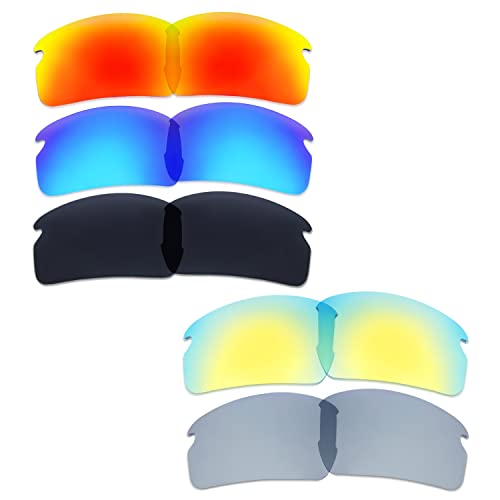 Lentilles pour Oakley Flak 2.0 AF de remplacement avec 5 couleurs interchangeables
