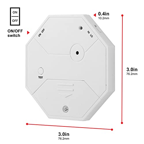 Ge Personal Security Wireless Glass Vibration Alarm, Battery Operated, Detector Alarm With Security Warning Decal-Diy, Detects Glass Break & Vibration, Easy To Install, White, 36021 #TOP1