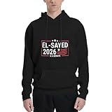 Abdul El-Sayed for Michigan U.S. Senate 2026 Hoodie for Men Women Plush for Autumn and Winter235254 Black