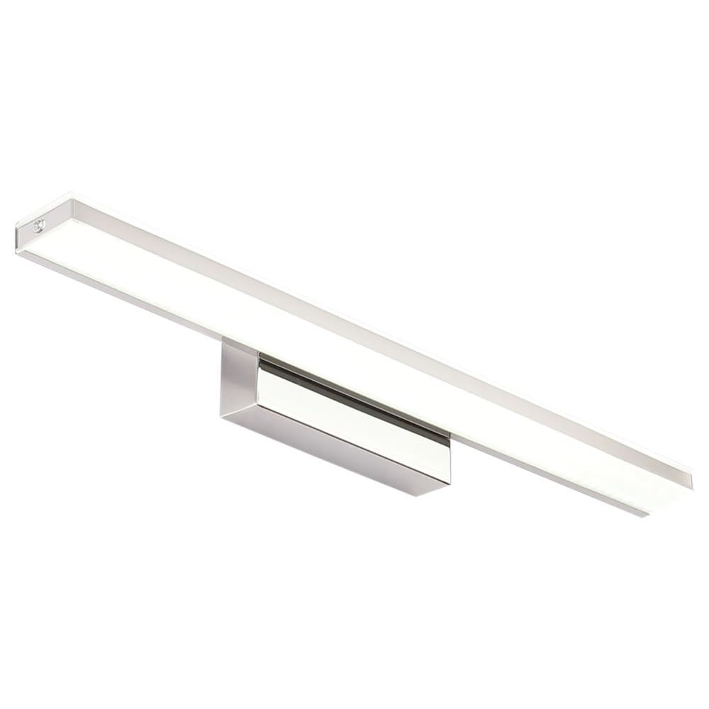 Spiegelleuchte Spiegellampe LED-Schminktischleuchten, einfaches Design, gebürstetes Chrom, Aluminium, Spiegelfrontleuchte, Badezimmerbeleuchtung, Schminkspiegel, Wandleuchte(White Light)