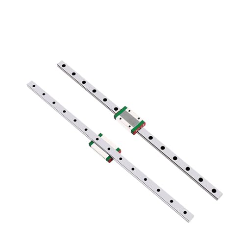 Linear Rail, Linear Sliding Gide 2PCS Linear Guide + 2PCS Slide Block Rail MGN9C 100mm -850mm for 3D Printer Parts X/Y/Z Axis(650mm)