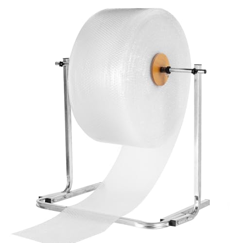 Consfly 24 inch Bubble Wrap Roll Dispenser with Easy Film Replacement, Tabletop Manual Bubble Cushion Foam Wrap Holder for Packing, Moving and Shipping