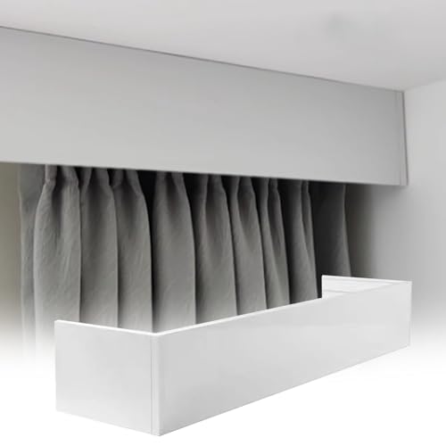 Tenda da soffitto mantovana, moderna cornice per casa, mantovana in alluminio per cassetta finestra, paralume oscurante