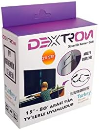 Dextron Bebek ve Deprem için Televizyon Güvenlik Kemeri (Mobilya Sabitleyici Hediye) - Görsel 3