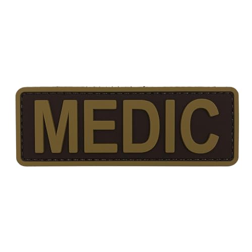 uuKen PVC Medic Patch 6"×2" with Hook Fastener Back for Bag Backpack Vest Jacket(Black and Gray, M 6"×2") by uuKen - Used condition - US$6.44