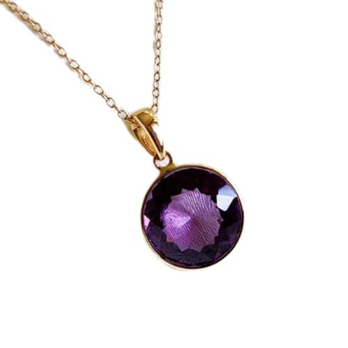Bijou spirituel en améthyste violette, collier bien-être en argent pour harmoniser vos énergies