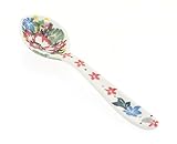 Blue Rose Polish Pottery Hummingbird Sugar Spoon