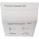 1STec BT Openreach NTE5C MK2 + Latest MK4 Tool-Less Filtered Main Master Combination 2 Socket Faceplate Without Back Box for High Speed Fibre Broadband & Telephone Line BT431a Phone + RJ11/RJ45 Data