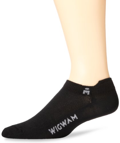 Wigwam Men's Ironman Lightning Pro Low Cut socks, Black, Sock Size:10-13/Shoe Size: 6-12