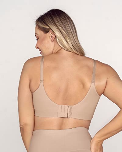 Leonisa Back Smoothing Bra Full Coverage Underwire Support - Minimizer Bras For Women Beige #TOP2