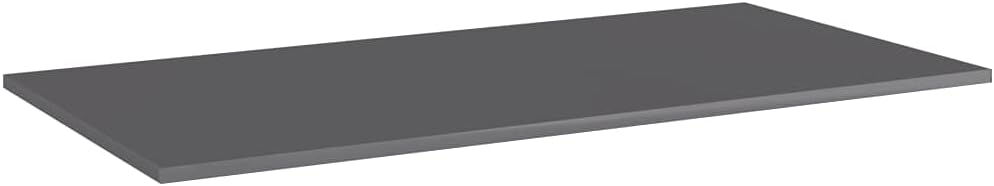 Bookshelf Boards 8 pcs,Bookshelf Replacement Planks,Wood Shelf,Melamine Shelf,Unfinished Wood,for retrofitting bookcases, excluding mounting Parts,High Gloss Gray 31.5"x7.9"x0.6" Chipboard