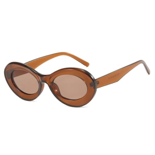 Lunettes de soleil ovales anti-éblouissement avec monture épaisse et confortable