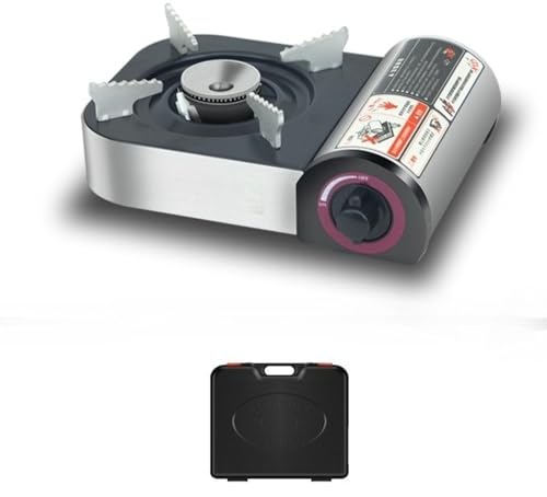 Neakarfer-ポータブルガスストーブ、コンパクト、超軽量カード式変換器、デスクトップとアウトドア調理に適しており、加熱速度が速く、電力を必要とせずキャンプに最適、 (磁気吸引式+箱)