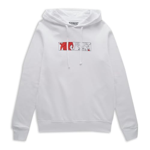 Image of Zavvi Sonic The Hedgehog Face Off Hoodie - White XXL
