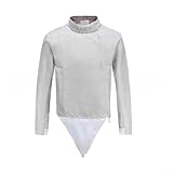 Conductora para esgrima chaqueta coja con nivel de protección 350N diseñado para papel de aluminio y deportes utilizando equipo de puntuación estándar (48#)