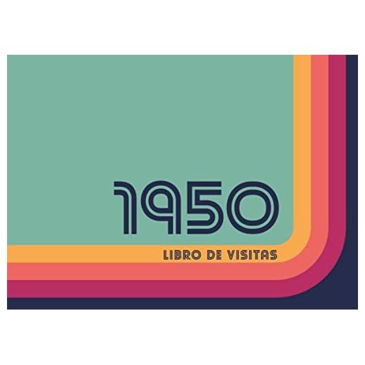 1950 Libros de Visitas: Libro de visitas para fiestas de cumpleaños de estilo retro para que la familia y los amigos inserten saludos y mensajes | 100 páginas | Vol 2