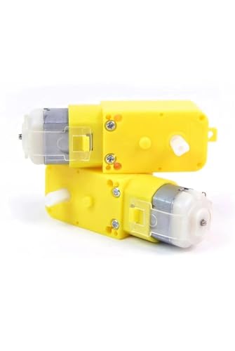 Image of DC BO Dual Shaft Gear Motor for Arduino | High Torque Plastic Motor for DIY Smart Robot Car - Yellow (pack of 4)