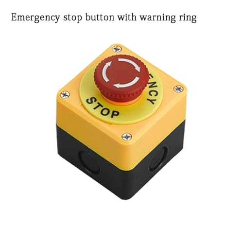 Bouton démarrage électrique ascenseur pour boîte commande et arrêt urgence étanche