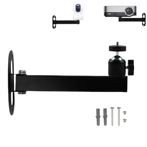 Image of CTXSumTec Foldable Projector Wall Mount 7.87" | Heavy-Duty | 1/4" Screw Thread | 360 Rotatable | Universal for Mini Projectors, Cameras & DVRs