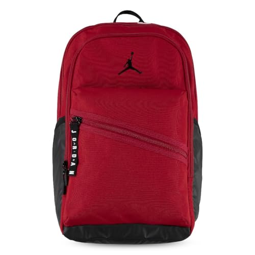 Jordan Mochila Jam Air Patrol MA0924-R78, 18 cm x 3.5, Vermelho/Preto, Unissex, Daypack