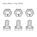 Liineparalle 50Pcs Aluminium M6X12 Bolts+ 50Pcs M6 Nuts, Nut & Bolt Tool Assortment Sets for Outdoor Plant Gardening Greenhouse