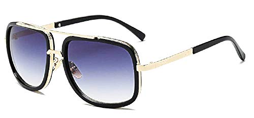 Inception Pro Infinite - Gafas de sol para hombre - Tony Stark - Iron Man - Retro - Boy - Vintage - Marco dorado - Lente gris Cover