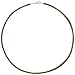 Produktbild JOBO Damen-Seiden-Halskette oliv grün 42 cm 2,8 mm