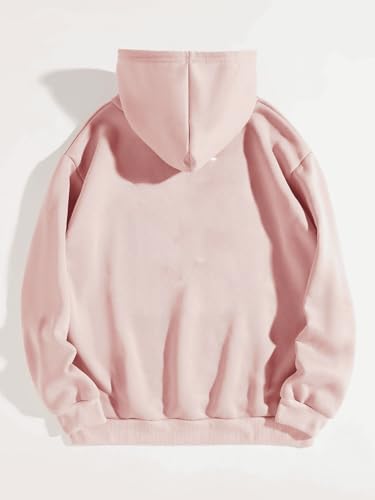 Image of SXV STYLE Hooded Pullover Solid Plain Unisex Cotton Oversized Baggy Sweatshirt Hoodie