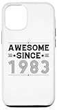Photo Gallery custodia per iphone 15 awesome since 1983 - born in 1983 - messaggio motivazionale Photo Gallery custodia per iphone 15 awesome since 1983 - born in 1983 - messaggio motivazionale