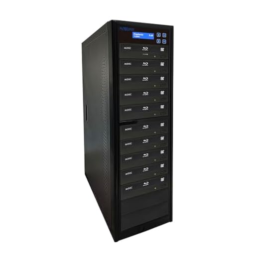 PlexCopier 1 to 9 Blu-ray BD BDXL M-Disc CD DVD Duplicator Copier Tower with Free Copy Protection