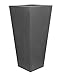 Tusco Products CTU26SL Cosmopolitan Square Garden Planter, 26-Inch, Slate