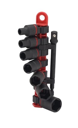 Wiha 72093 8 Piece 3/8' Drive SAE Impact Socket Set