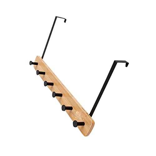 BESTonZON 免釘掛けフック ドア裏設置 省スペース壁掛けラック 衣類帽子バッグ対応 軽量耐久収納フック 玄関浴室キッチン用