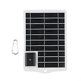 Hocheffizientes, tragbares Solarpanel, 5 W, USB-betriebenes Ladegerät für Reisen, Epoxidharz-Platte mit Frostschutz-Technologie (weiß)