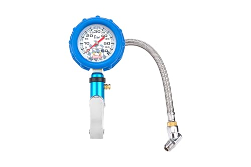 Image of QuickCar Racing Products 56-260 Tire Inflator and Gauge, 0-60 psi, Blue