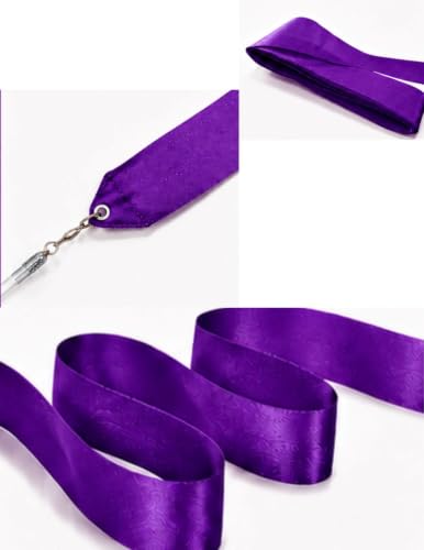 Image of BookMyCostume Gymnastic & Rhythmic Dance Ribbon Wand Collection - 2-Meter Ribbon Sticks - Ideal for School Sports Day & Gymnastic Training - Fancy Dress Costume Accessories for Kids, Teens & Adults