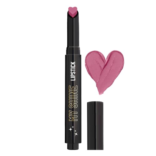 Swiss Beauty My Shine Creamy Lipstick with Vitamin E | Long Lasting Lipstick with Shiny finish | Shade- Candyman Pink, 1.5gm