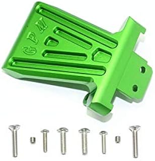 GPM for Losi 1/6 Super Baja Rey 4X4 Desert Truck Upgrade Parts Aluminum Front Bumper Mount - 1Pc Set Green